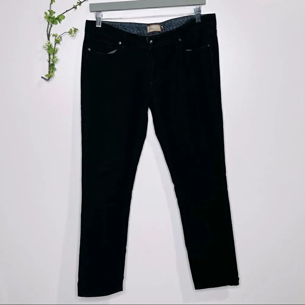 Paige Skyline Ankle Peg Jeans Black Wash